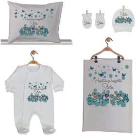 Resim Pia Baby Gl 1943 -02 Isme Özel Beşli Tulum Set 