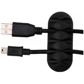 Resim 6 Adet 5 Kanallı Kablo Kanalı Tutucu Düzenleyici Sabitleyici 