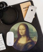 Resim WuW Monalisa Yuvarlak Mouse Pad 