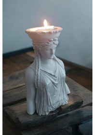 Resim Dekoratif Masa Üstü Karyadit Kızı Hediyeli Bacasız Şömine Gri 