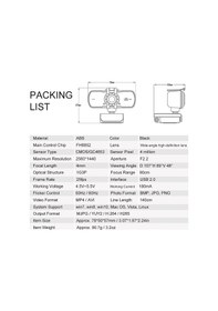 Resim Geeroyoo 2k Usb Web Kamera - Mikrofonlu Geniş Açılı Hd Konferans Kamerası, Dizüstü/masaüstü Bilgisayarlar İçin 