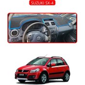Resim Suzukı Sx-4torpido Koruma Halısı Kırmızı Kenar 