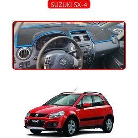 Resim Suzukı Sx-4torpido Koruma Halısı Kırmızı Kenar 