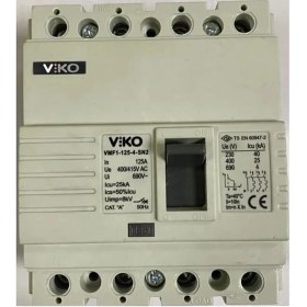Resim Viko 4X160 Amper 4 Kutuplu 35KA Sabit Kompakt Şalter VMF2-160-4-SN2 