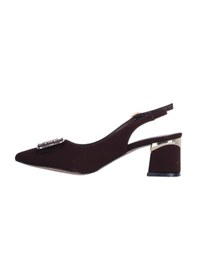 Resim Esracan 2805 5cm Slingback Kadın Topuklu Ayakkabı Taba 
