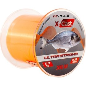 Resim Ryuji X-cast Surf Orange 300m Monofilament Misina 0,35mm 0,35mm 