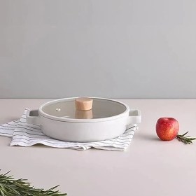 Resim D-NEOF226L Fıka Cam Kapaklı Alumınyum Sıg Tencere 26 cm Be 
