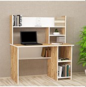 Resim Kalenderdekor1 Kalender Dekor Jimmy 120 Cm Çalışma Masası Jm02 Beyaz - Meşe 