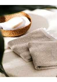 Resim Madame Coco Melly Kroşeli 2'li %100 Pamuk El Havlusu - Bej - 30x40 Cm 8684427204764 Ekru 