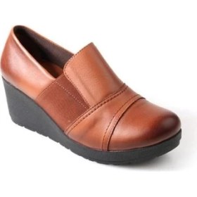 Resim Papuçcity Ahd 5035 Deri Dolgu Topuk Kadın Günlük Ayakkabı 