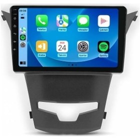 Resim Ssangyon Korando 2013-2014 8gb Ram 64gb Hafıza 8 Çekirdek Carplay Kamera Android Multimedya 9" 