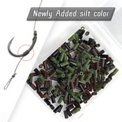 Resim 200 adet Rigtrip Carp Balıkçılığı saç tokası Kılıfları - Anti-Tangle Rig Boru, Dayanıklı PE Malzemesi, Siyah, 2/4/6/8 saç tokası için Güvenli saç tokası Kurulumu, Temel Carp Balıkçılığı Aksesuarları, Carp Balıkçılığı Ekipmanları | Güvenli saç tokası Kurulumu | Dayanıklı Balıkçılık Malzemesi, Carp Balıkçılığı Taktikleri 