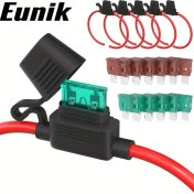 Resim Tongdashop 12v10awg-6pcs 6 Adet 10 Awg Sigorta Tutucu Atc/ato 30a 40a Oto Marine 