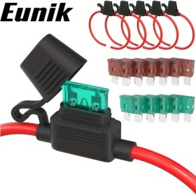 Resim Tongdashop 12v10awg-6pcs 6 Adet 10 Awg Sigorta Tutucu Atc/ato 30a 40a Oto Marine 