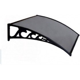Resim Pratik Sundurma Kapı Pencere Üstü 100x150 Cm Antrasit Gri 6 Mm Levhalı Antrasit Gri 