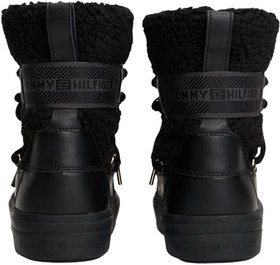 Resim TOMMY HILFIGER TOMMY HILFIGER Kadın Marka Logolu Şık Görünüşlü Kış Kullanımına Uygun Siyah Bot & Bootie FW0FW08788 BDS 