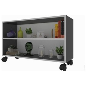 Resim Kenzlife Mutfak Dolabı Raziye 048 090 030 Gri Tekerlekli Banyo Evrak Ofis Ayakkabılık Kiler 