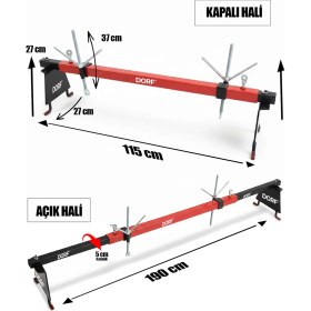 Resim Dorf Motor Askılık Aparatı 2 Ayaklı Katlanabilir 500 kg Taşıma Kapasitesi 
