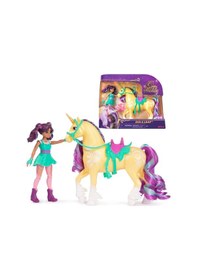 Resim Mey İthalat Unicorn Academy Ava Ve Tek Boynuzlu At Leaf Seti 12 Cm 