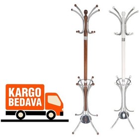 Resim Tolunay Portmanto Ayaklı Askılık - Bambu Model 