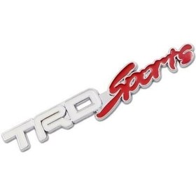 Resim TRD Sports Beyaz Kırmızı Çamurluk ve Bagaj Logosu 