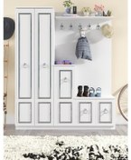 Resim Evdemo Silver Dalyan Portmanto Vestiyer Ayakkabılık 