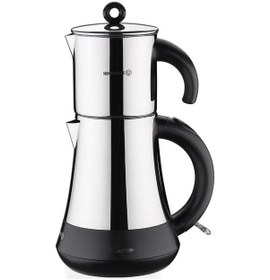 Resim Korkmaz Hasbahçe Elektrikli Çaydanlık Parlak-siyah 