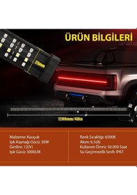 Resim Pick Up Off Road 4x4 Bagaj 4 Sıra Kayan Led Sinyalli 5 Modlu 120cm 