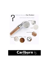 Resim Paslanmaz Filtreli Su Tasarruflu Arıtmalı Duş Başlığı Doğal Taş Boncuklu Başlık Hortum Mafsal Seti Çok Renkli 