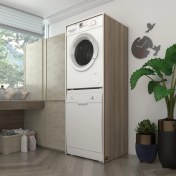 Resim Kenzlife çamaşır-bulaşık makinesi dolabı borya crd 180*70*60 banyo kapaksız arkalıksız 