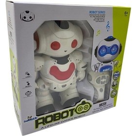 Resim Robotech Akıllı Dans Eden Işıklı Uzaktan Kumandalı Robot Sesli Müzikli Hareketli - Kırmızı 