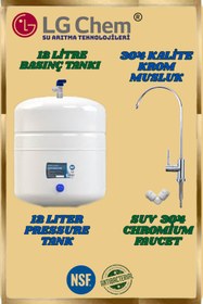 Resim ligth gastro Lg Chem Gold Specıal Pompalı 12 Litre 7 Filtre 14 Aşama Yedek Filtre Hediyeli Su Arıtma Cihazı 