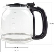 Resim Vestel Sefa K3000 İle Uyumlu Kahve Makinesi Cam Demlik 