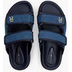 Resim Tommy Hilfiger Kadın Double Strap Denım Sandalet 