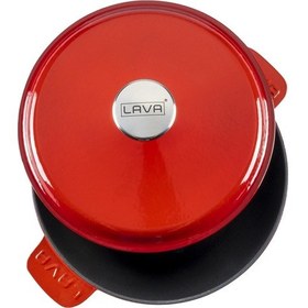 Resim Lava Döküm Yuvarlak Tencere 26 CM 