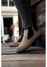 Resim Bilekte Klasik Erkek Chelsea Bot Bej-bej 