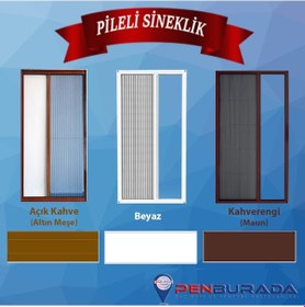 Resim Plise-Pileli Sineklik Kapı Pencere Akordion Sineklik 