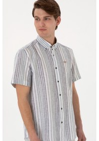 Resim U.s. Polo Assn. Erkek Lacivert Gömlek Kısa Kollu 50299960-vr033 Lacivert 