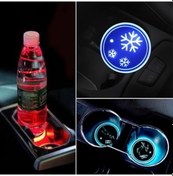 Resim Araca Özel Led Işıklı Usb Su Bardaklık Altı - Bardak Altı Led Işık - Honda 