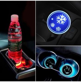 Resim Araca Özel Led Işıklı Usb Su Bardaklık Altı - Bardak Altı Led Işık - Honda 