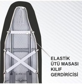 Resim Elastik Ütü Masası Kılıfı Örtüsü-bezi Gerdiricisi Ütü Masası &aksesuarları, Ev Gereçleri Açık Ahşap 