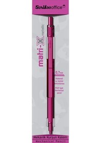 Resim Scrikss Matri-x Mekanik Kurşun Kalem 0.7 Mm Metalik Pembe Mor 