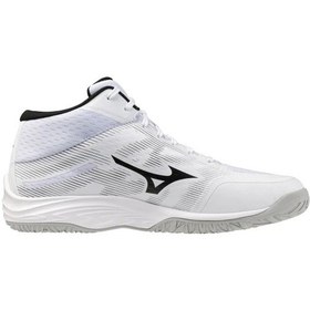 Resim Mizuno Lightning Select Mıd Unisex Voleybol Ayakkabısı Beyaz / Siyah Çok Renkli 