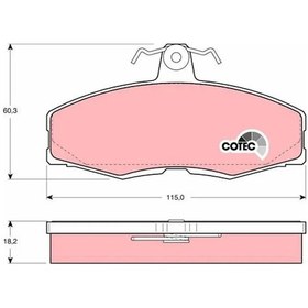 Resim Skoda Felicia 1 On Fren Balatasi 1.3 1995-1998 Trw Gdb473 