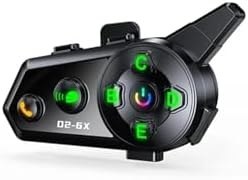 Resim COMSE 6 Kişilik Motosiklet Kask Bluetooth Intercom Seti Su Geçirmez 1000m Mesafeli Müzik Paylaşımlı 