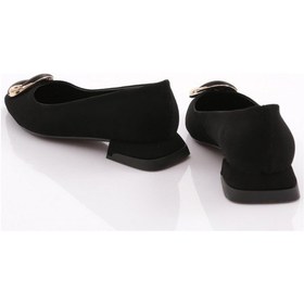 Resim Dgn 2810 Kadin Yuvarlak Tokali Babet 2810-1423-R1700 Siyah 