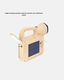 Resim Bfs Solar Alev Işığı Cob Teknolojili Taşınabilir El Feneri Ve Kamp Lambası Çok Renkli 