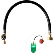 Resim 1 Adet Sızdırmaz Kauçuk Adaptör Dolum Tüpü Dönüşüm Bağlantısı - EU Standart Dişli Helisal Düz Gaz Silindirleri için, Güvenli Gaz Transferi için Dayanıklı Sızdırmaz Tasarım, Yakıt Sistemi Aksesuarı, Esnek Hortum Bağlantı Parçası, Yüksek Kaliteli Bağlantı, Profesyonel Montajcılar İçin 