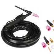 Resim Xurunkeji Wp17 150a Tıg Torç 1m Tam Esnek Kafa Hava Soğutmalı W Sarf Malzemeleri 