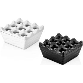 Resim Külsan 1600.PW - Thermoset Beyaz Küllük Set 10 x 3,6 cm, Thermoset Melamin 
